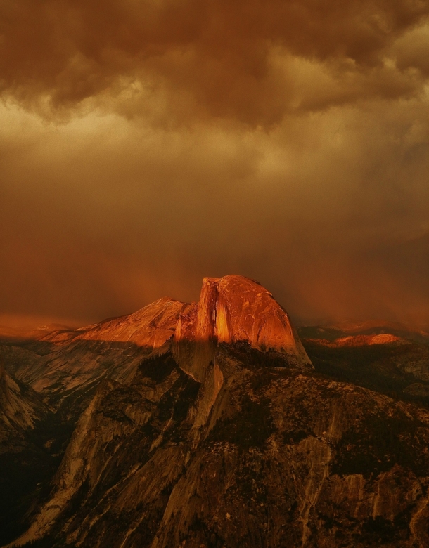 Sunset from Glacier Point - Yosemite National Park CA 