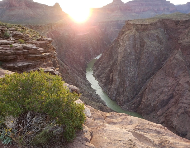 Sunset from Plateau Point in Grand Canyon 