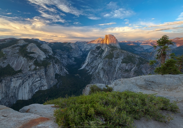 Sunset Half Dome Yosemite 