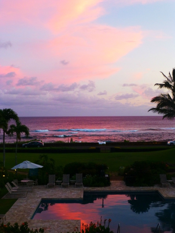Sunset in Poipu Hawaii 
