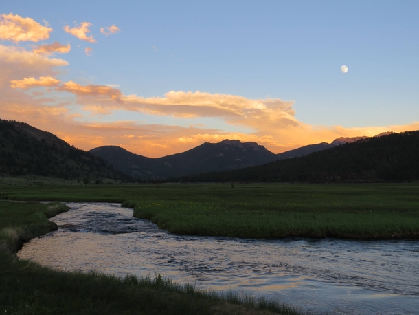 Sunset in Rocky Mountain National Park 