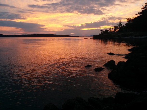 Sunset on James Island WA 