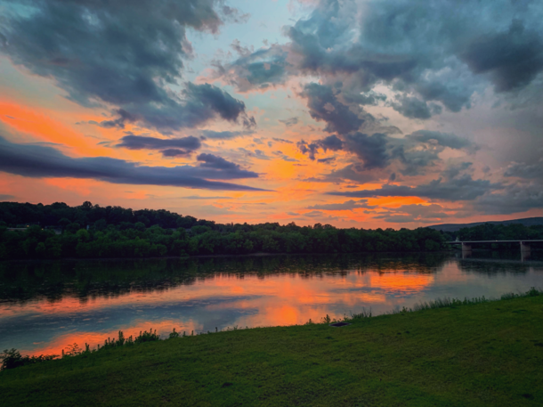 Sunset on the Susquehanna Danville PA 