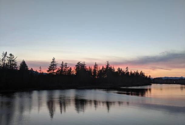 Sunset on Vancouver Island  x