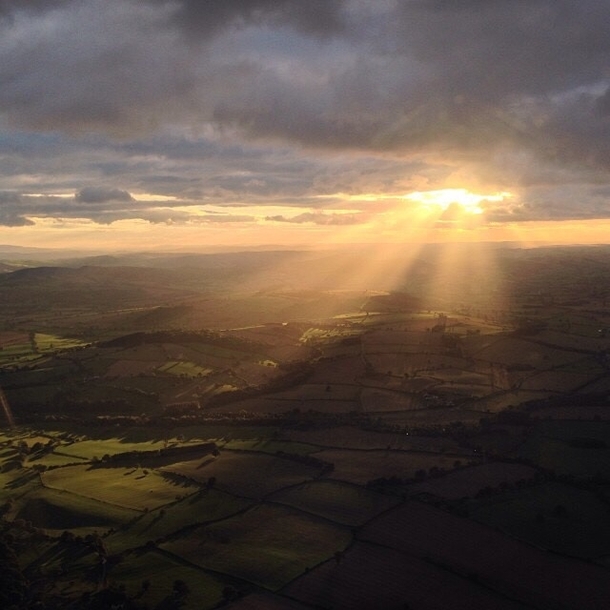 Sunset over Shropshire UK This is why I fly 