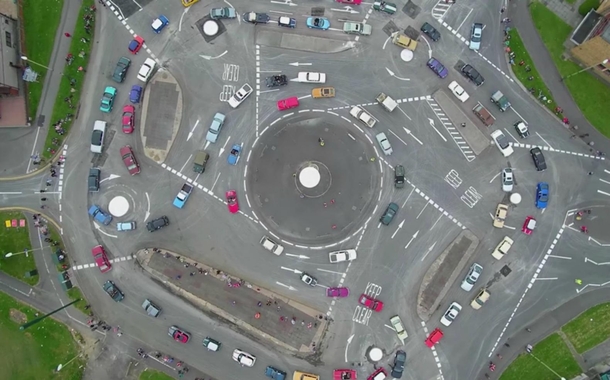 Swindon England Taking roundabout to a nightmare level