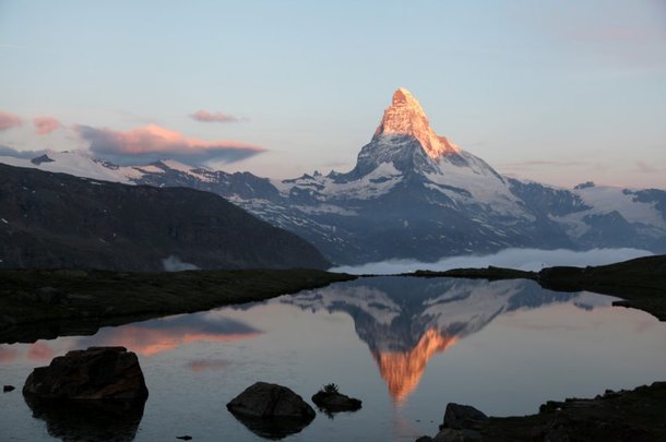 Swiss landmark The Matterhorn 