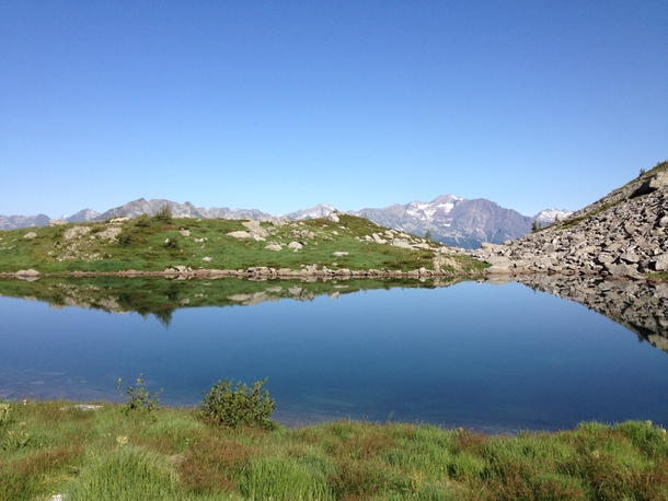 Swiss Mountain Lake Lago di Chignolasc 