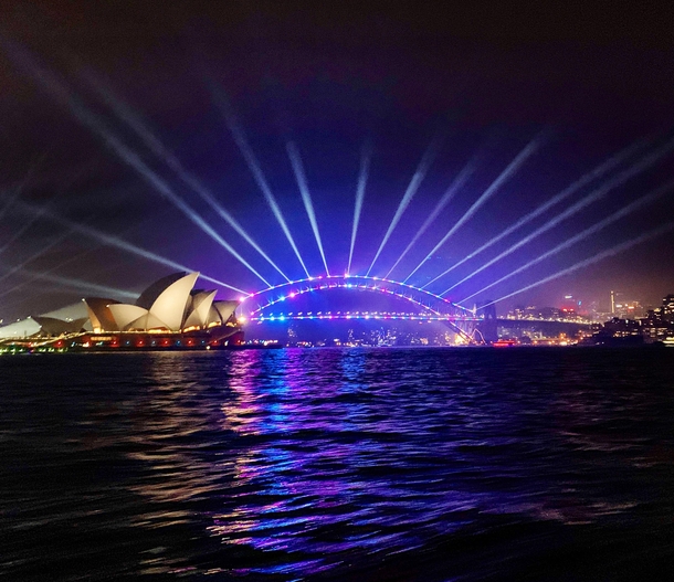 Sydney Australia under the lights of Vivid Festival
