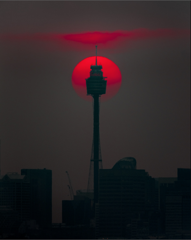 Sydney during bushfire smog