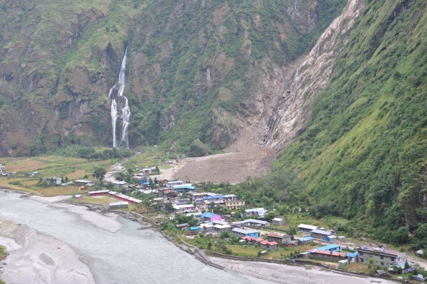 Taal Village Nepal still beautiful after a landslide occurred two months ago 