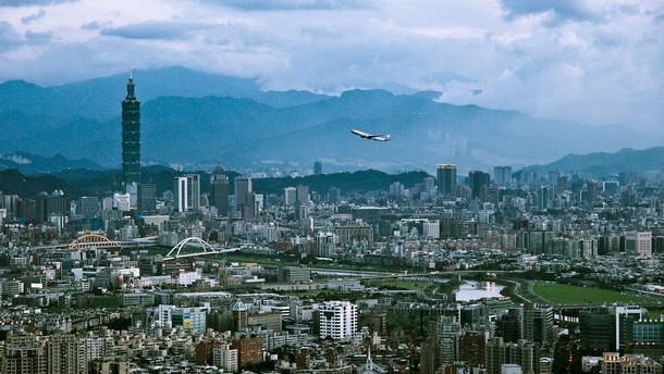 Taiwan - Taipei and an aircraft 