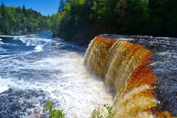 Tannic Water of Tahquamenon Falls MI 