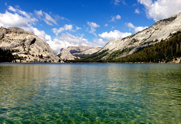 Tenaya Lake an often overlooked beauty in Yosemite National Park CA 