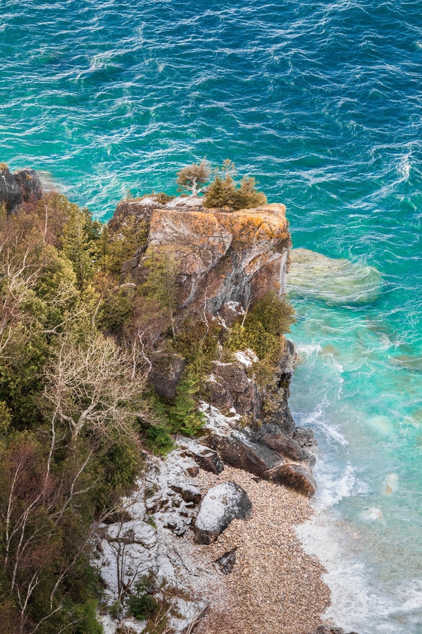 That water may look tropical but is was - Celsius when I shot this Lions Head Provincial Park Canada  Social mikemarkov
