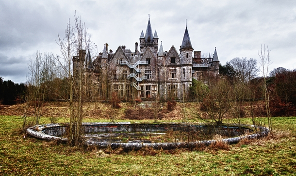 The Abandoned Castle - Chteau Miranda  Chteau de Noisy - Celles - Belgium by Bert Kaufmann 