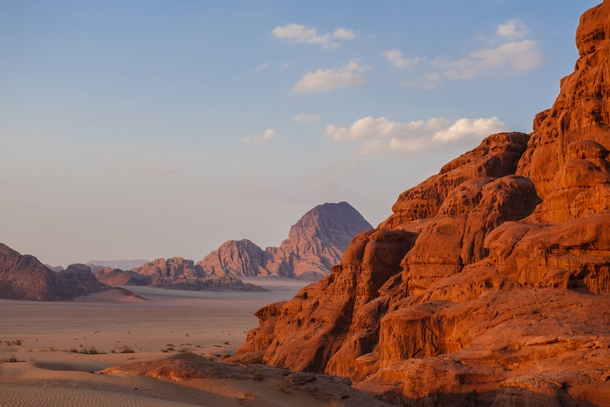 The alien landscape of Wadi Rum Jordan 