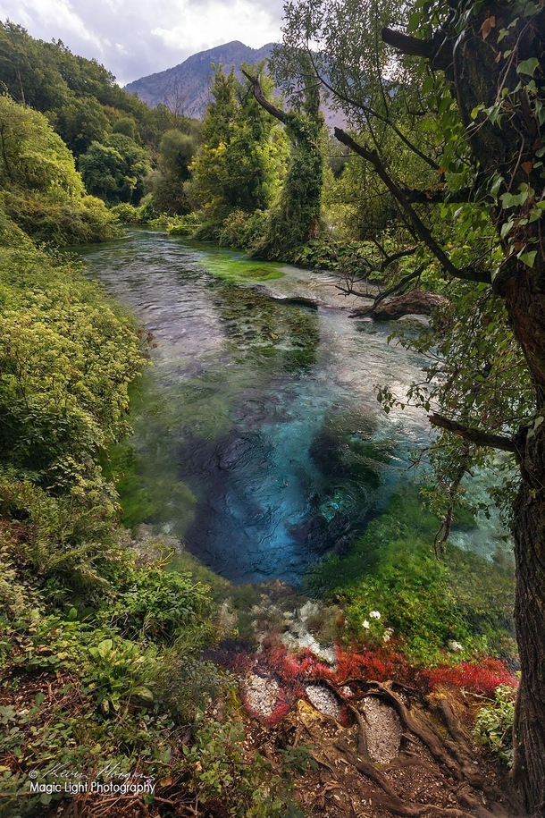 The amazing Blue Eye Spring near Sarande in Albania Its over  metres deep and to date no-one has ever reached the bottom 