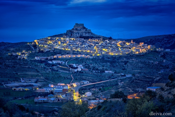 The ancient walled town of Morella in the province of Castelln Valencian Community Spain 