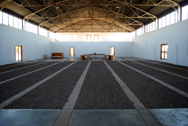 The Arena by Donald Judd Part of his art complex in Marfa Texas 