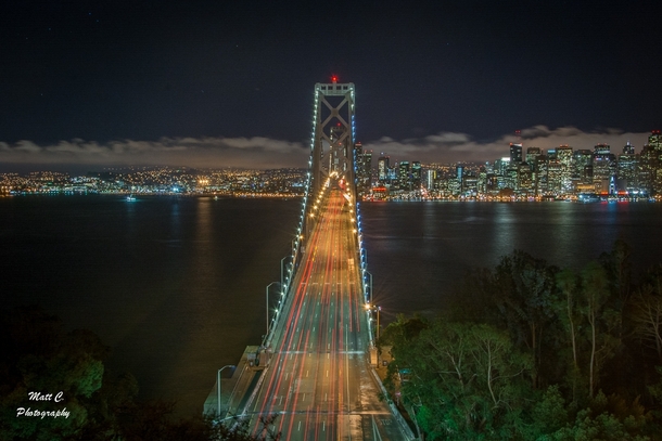 The Bay Bridge and the San Francisco Skyline 