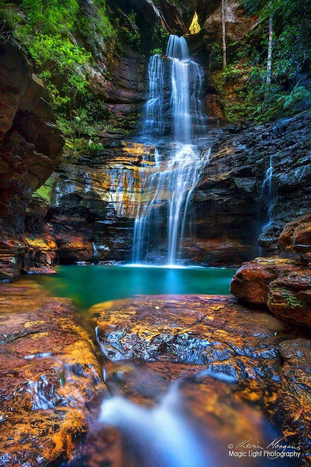 The beautiful Empress Falls in The Blue Mountains of New South Wales Australia 