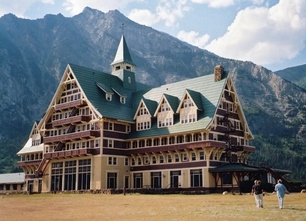 The beautiful Prince of Wales Hotel in Waterton Lakes National Park Alberta It was completed in  by the American Great Northern Railway to lure US tourists north of the border during the prohibition era 