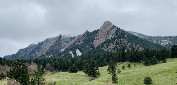 The best picture I took from my recent trip to Colorado The Flatirons Boulder CO 