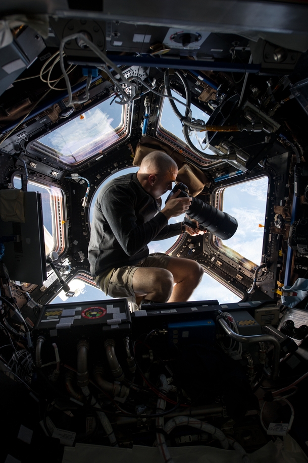 The best seat in the house NASA astronaut Chris Cassidy snaps pictures of earth with a mm lens 