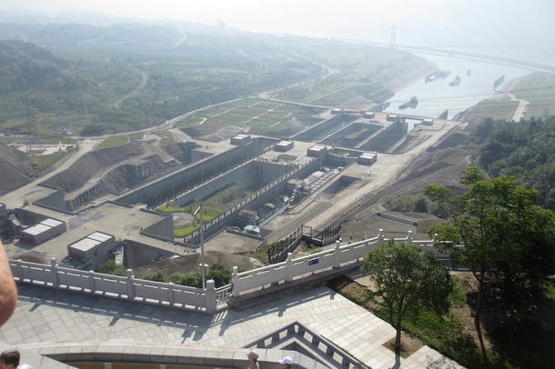 The channel locks of the Three Gorges Dam 