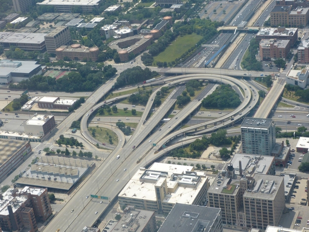 The circle interchange in Chicago 