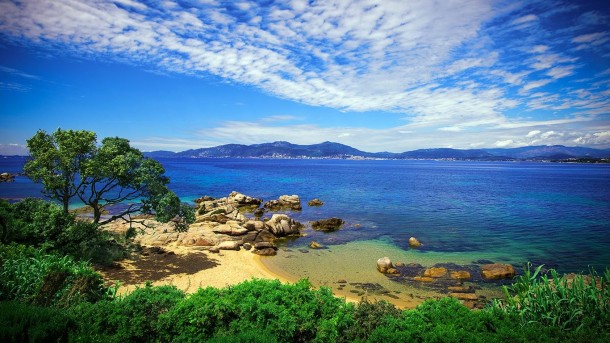 The coast of Porticcio Corsica x