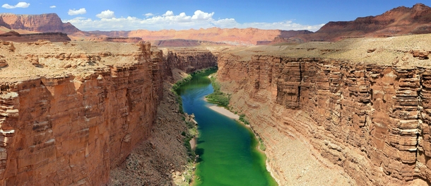 The Colorado river as seen from the Navajo Bridge 