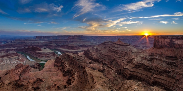 The Colorado River where it passes by Canyonlands Utah 