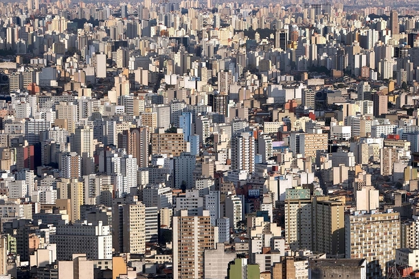 The concrete jungle of So Paulo Brazil 