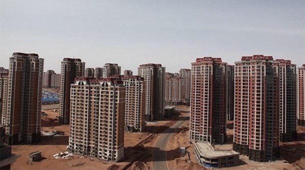 The deserted Kangbashi known as the ghost town in China