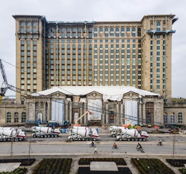 The Detroit Train Station in Southeast Michigan has held its title of tallest train station in the world for the past  Years