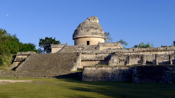 The El Caracol Observatory Temple Chichen Itza Mexico - AD - 