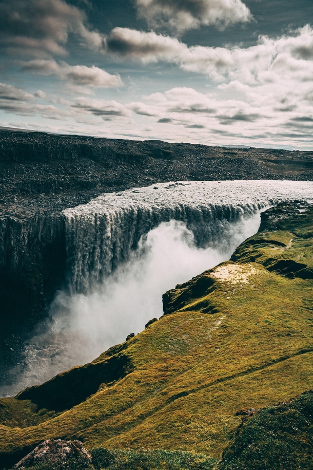 The elemental force of the Dettifoss waterfall  Iceland