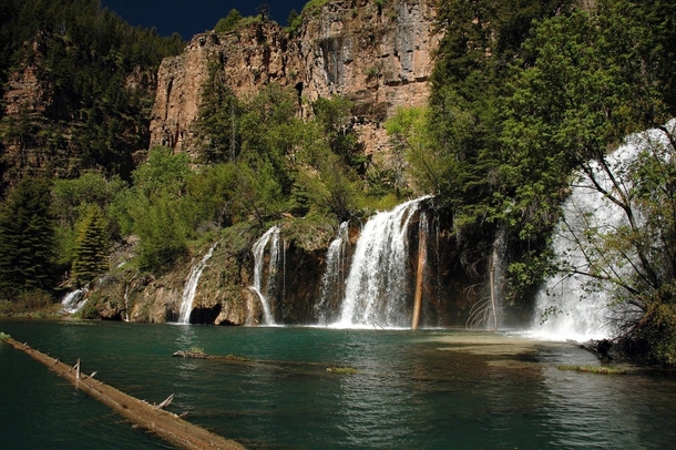The falls at Hanging Lake Colorado 
