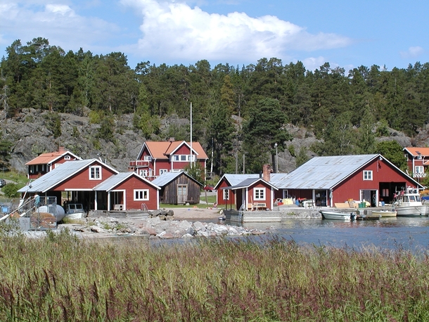 The fishing village Bnan in Sweden 