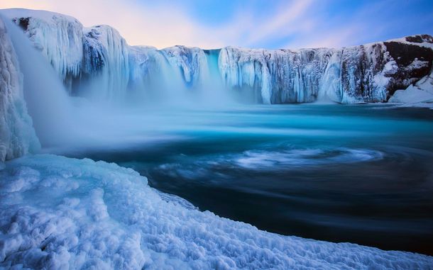 The Goafoss the Waterfall of the Gods in Mvatn Iceland 