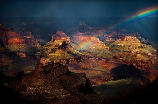 The Grand Canyon after rain 