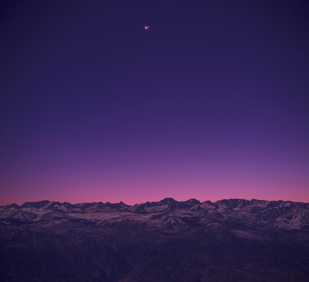 The Great Conjunction over the Eastern Sierra