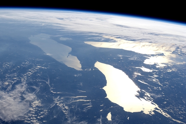 The Great Lakes and the Finger Lakes from the ISS 