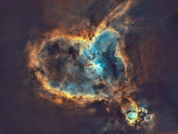 The Heart Nebula if our galaxy were to lose all its stars
