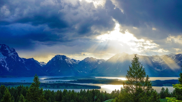 The heavens opening in Grand Teton National Park 