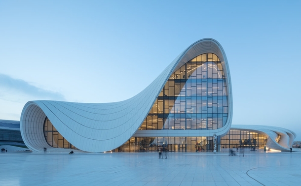 The Heydar Aliyev Center by Zaha Hadid in Baku Azerbaijan 