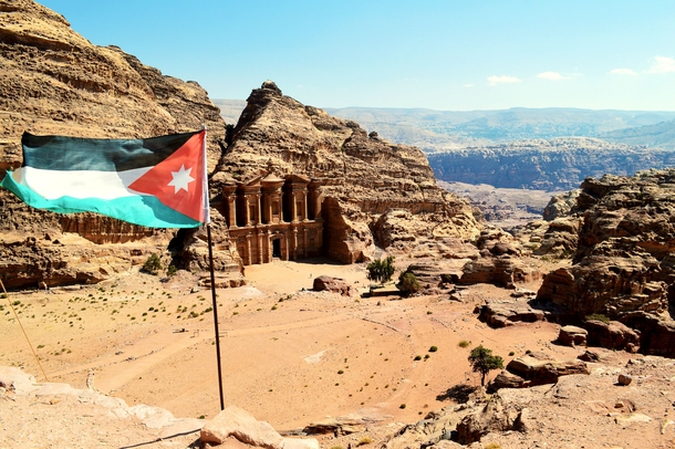 The hidden Monastery in Petra Jordan 