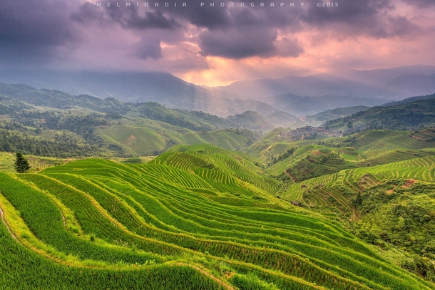 The hills of Longsheng County China  photo by Helminadia Ranford